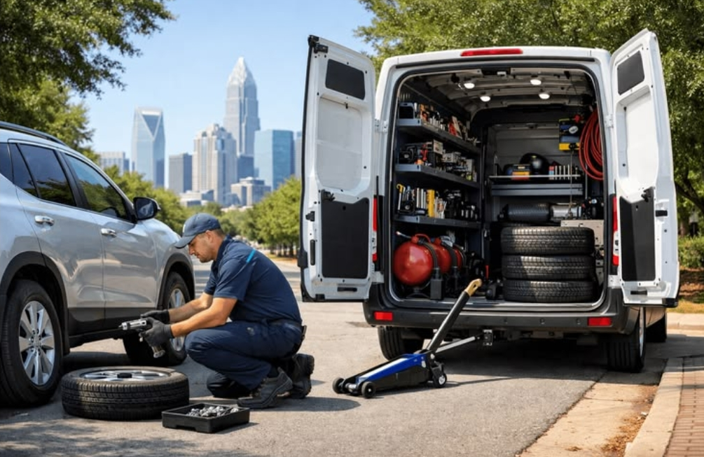 Fiorino totalmente equipada e ferramentas profissionais para qualquer emergência